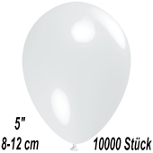 Luftballons 12 cm, Weiß, 10000 Stück