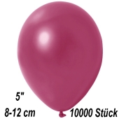 Kleine Metallic Luftballons, 8-12 cm, Bordeaux, 10000 Stück