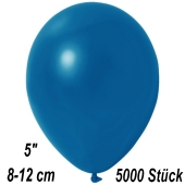 Kleine Metallic Luftballons, 8-12 cm, Dunkelblau, 5000 Stück