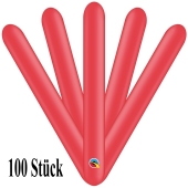 Qualatex Modellierballons, 260 Q, 100 Stück, Rot