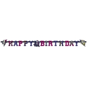 Monster High Geburtstagsbanner zum Kindergeburstag