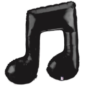 Folienballon Musiknote.Großer BAllon ohne HElium