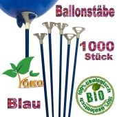 Öko-Ballonstäbe blau, 1000 Stück