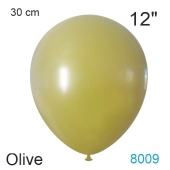 Luftballon in Vintage-Farbe Olive, 12"
