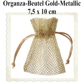 Organzabeutel Gold-Metallic für Hochzeitsmandeln