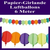 Papier-Girlande-Luftballons