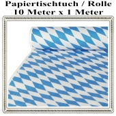 Papiertischtuch, Bayrisches Muster, 1 Rolle, 10 Meter x 1 Meter