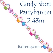 Candy Bar Partybanner zum Geburtstag