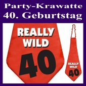 Partykrawatte zum 40. Geburtstag