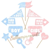 Gender Reveal Photo Props zur Geschlechts-Enthüllungs-Party