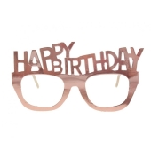 Party-Brille in Rosegold, 4 Stück
