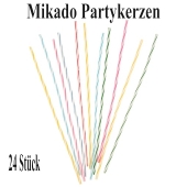 Partykerzen Mikado, 24 Stück
