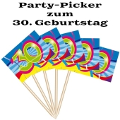 Party Picker Zahl 30, Dekoration zum Geburtstag