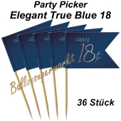 Party-Picker Elegant True Blue 18, Dekoration zum 18. Geburtstag