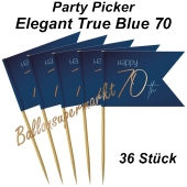 Party-Picker Elegant True Blue 70, Dekoration zum 70. Geburtstag