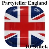 Partyteller England, 10 Stück