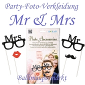 Party-Foto-Verkleidung Mr & Mrs