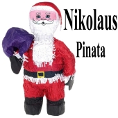 Nikolaus Pinata, dekoration mit dem Weihnachtsmann