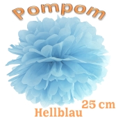 Pompom Hellblau, 25 cm