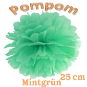 Pompom Mintgrün, 25 cm
