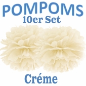 Pompoms Créme, 10 Stück