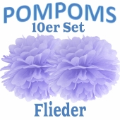 Pompoms Flieder, 10 Stück