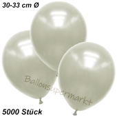 Premium Metallic Luftballons, Elfenbein, 30-33 cm, 5000 Stück