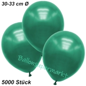 Premium Metallic Luftballons, Malachitgrün, 30-33 cm, 5000 Stück