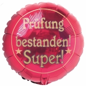 Prüfung bestanden! Super! Luftballon aus Folie