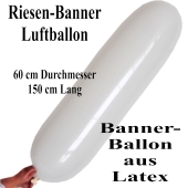 Riesen-Banner-Luftballon, Weiß