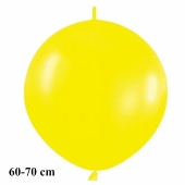 Riesen-Girlanden-Luftballon, gelb, 60-70 cm