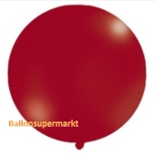 Großer Rund-Luftballon, Dunkelrot-Metallic, 100 cm
