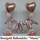 Ballondeko Mama Muttertag Roségold