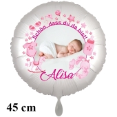 Fotoballon Baby Girl, 45 cm