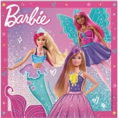 Servietten Barbie Fanatasy zum Kindergeburtstag, 20 Stück