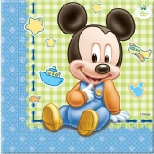 Servietten Baby Micky Maus zum Kindergeburtstag