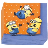 Party-Servietten, Minions, Papierservietten zum Kindergeburtstag