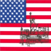 Servietten United States of Amerika, Partydekoration USA