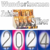 Zahlen-Wunderkerzen Silvester 2024