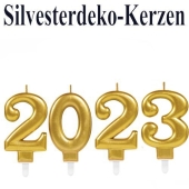 Zahlenkerzen-Set Dekoration Silvester, 2023, Silvesterparty Illumination