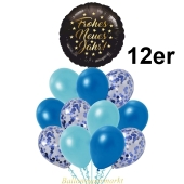 Silvester Luftballons Partyset 12er 1