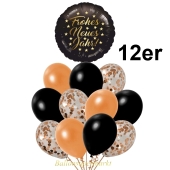 Silvester Luftballons Partyset 12er 2