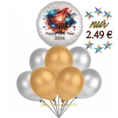 Silvester Luftballons Partyset 24