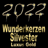 Zahlen-Wunderkerzen Gold Silvester 2022