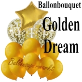 Ballon-Bouquet Golden Dream mit 11 Luftballons