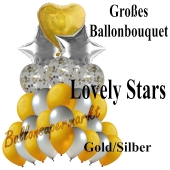 Großes Ballon-Bouquet Lovely Stars mit 27 Luftballons