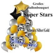 Großes Ballon-Bouquet Super Stars mit 27 Luftballons