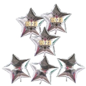 Silvesterdeko Bouquet 6 Sternballons mit Helium 2023