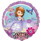 Singender Luftballon Sofia the First, inklusive Helium, versandoptimiert