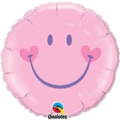 Smiley Girl Rundluftballon zu Babyparty, Geburt und Taufe inklusive Helium